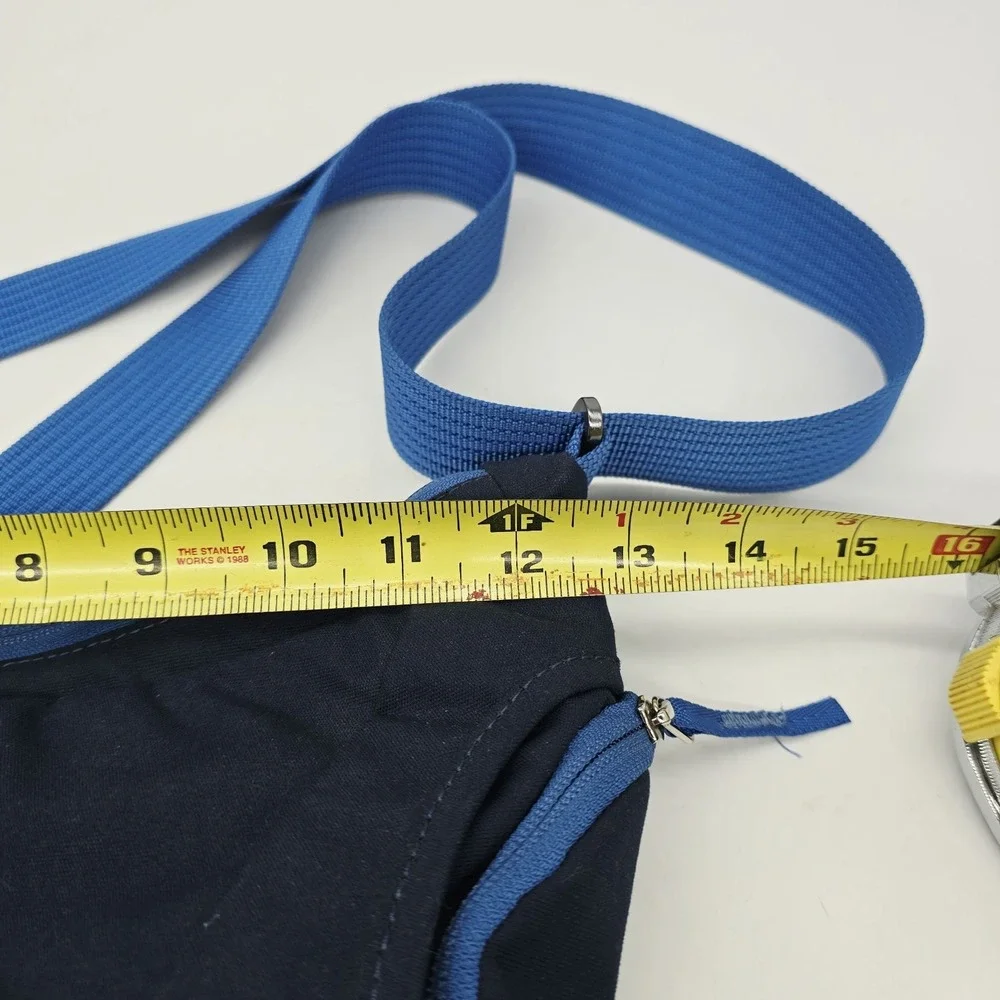 Osprey Flapjill Micro Shoulder Bag Zip Closure Adjustable Strap Blue Crossbody